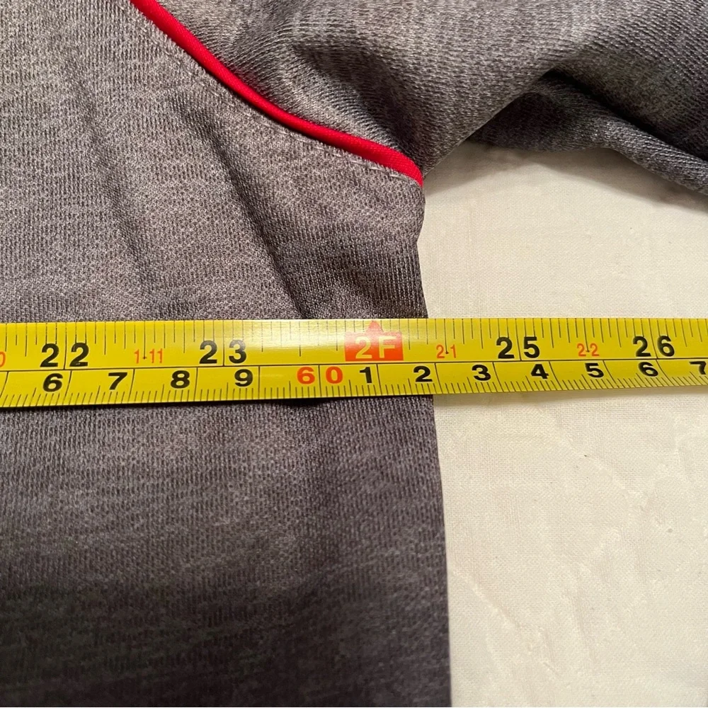 NWT Nebraska Cornhuskers Gray/Black Quarter Zip Pullover Top Colosseum Men’s XL - Picture 11 of 14